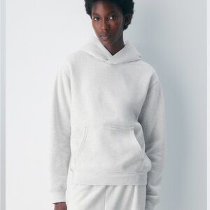 Aritzia Cozy Fleece Perfect Hoodie-Ashen (gray~purple)
